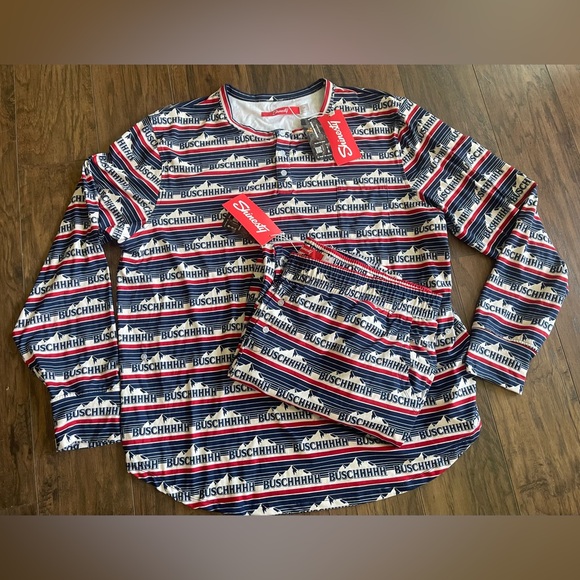 Shinesty Busch Beer men’s pajama set- NWT - Picture 1 of 5